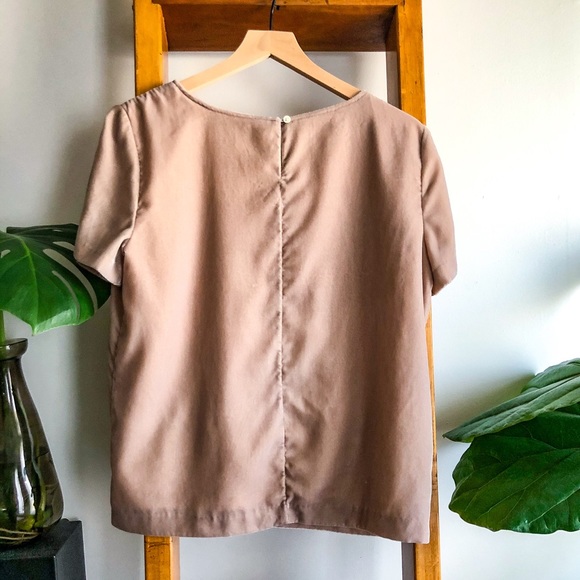 J. Crew SZ M Blush Velvet Tee! - Picture 6 of 8
